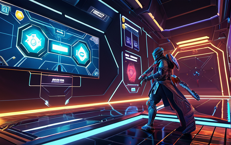 **NFT Game Asset Showcase:** A vibrant display of tokenized in-game assets (weapons, armor, virtual land) as NFTs. The assets should be diverse and stylized, showcased on a futuristic blockchain interface. Include subtle blockchain visual elements (interconnected nodes, glowing lines) in the background. Focus on the concept of digital ownership and trading within a game environment, reflecting Malaysian game culture.